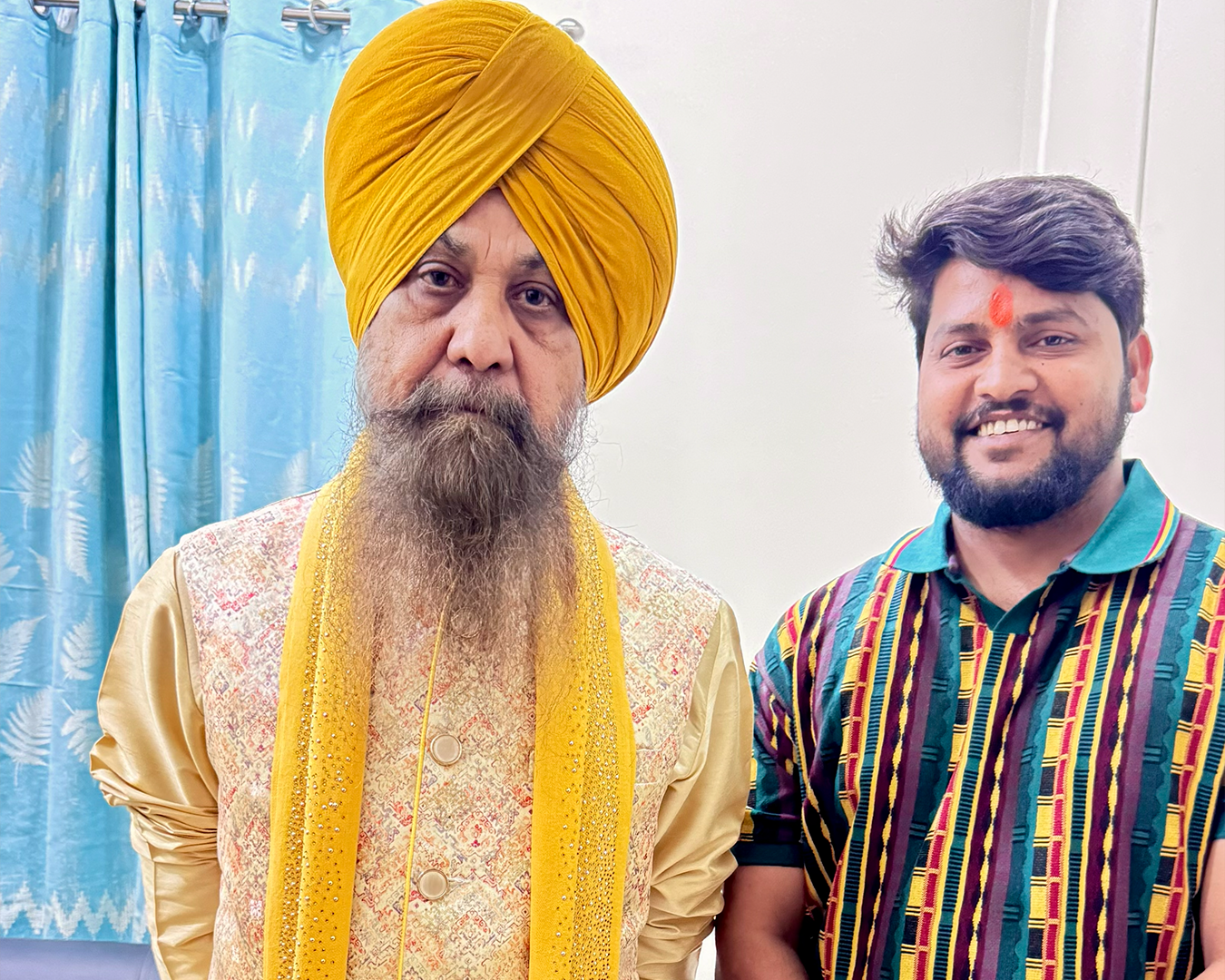 Ravi Rao with Lakhbir Singh